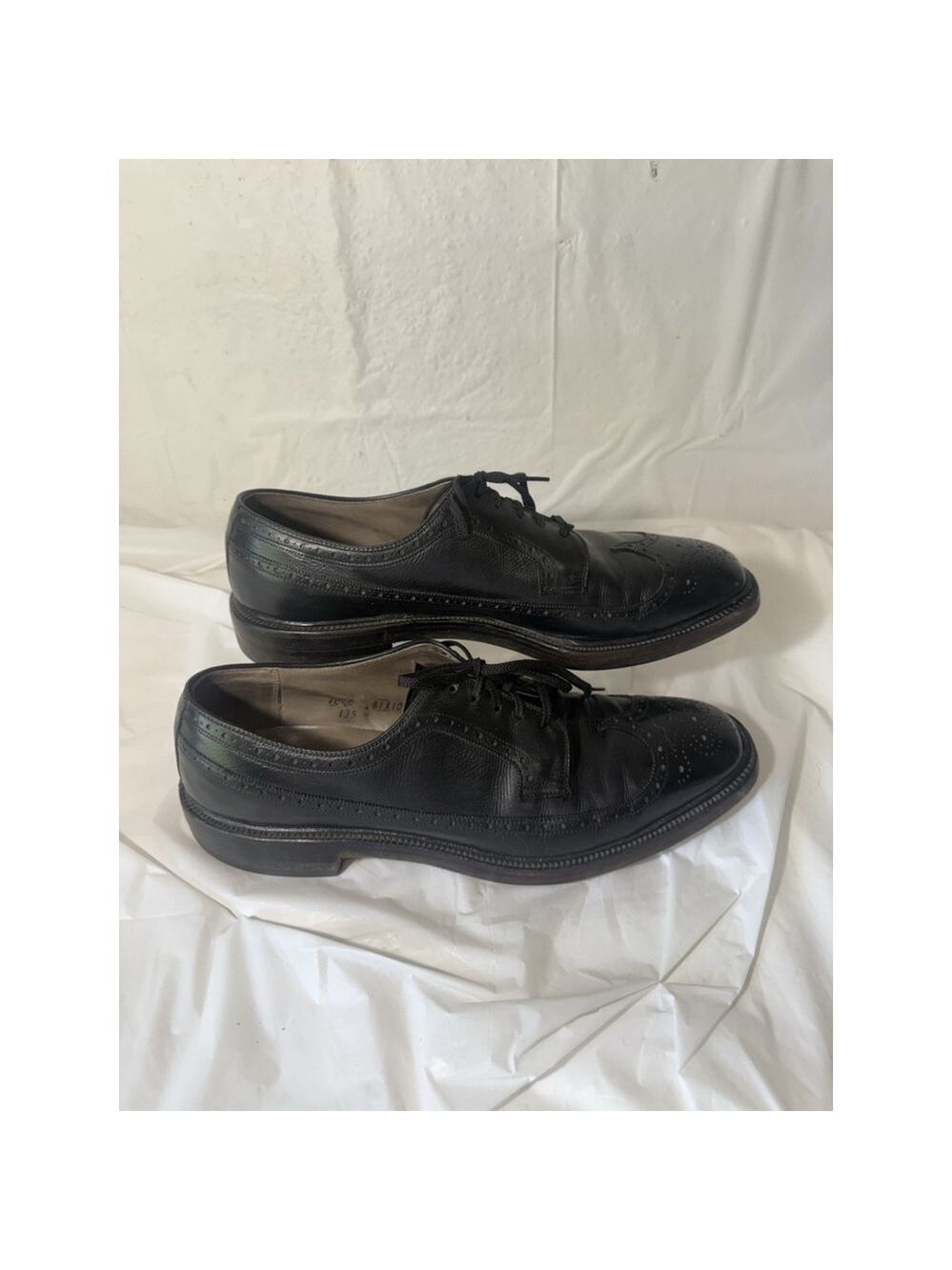 Cordwainer oxford dress shoe all leather black men's sz 10.5C